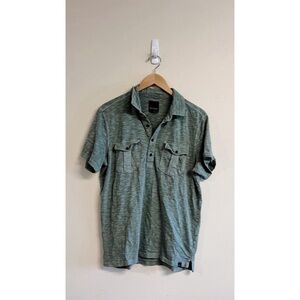 Prana Montroyal Short Sleeve Polo Shirt Light Sage Green